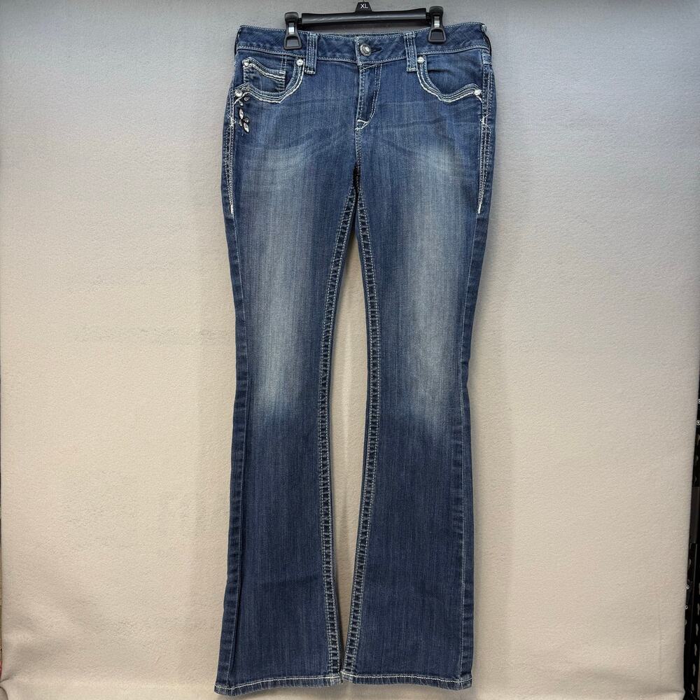 Ariat Jeans Women's 30L (10) Blue Ruby Tall Cowgirl Western Bootcut Vintage - Picture 1 of 16